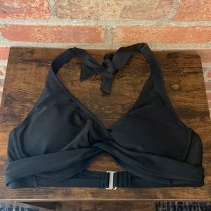 Athleta Black Swim Bikini Top Size 34 B/C